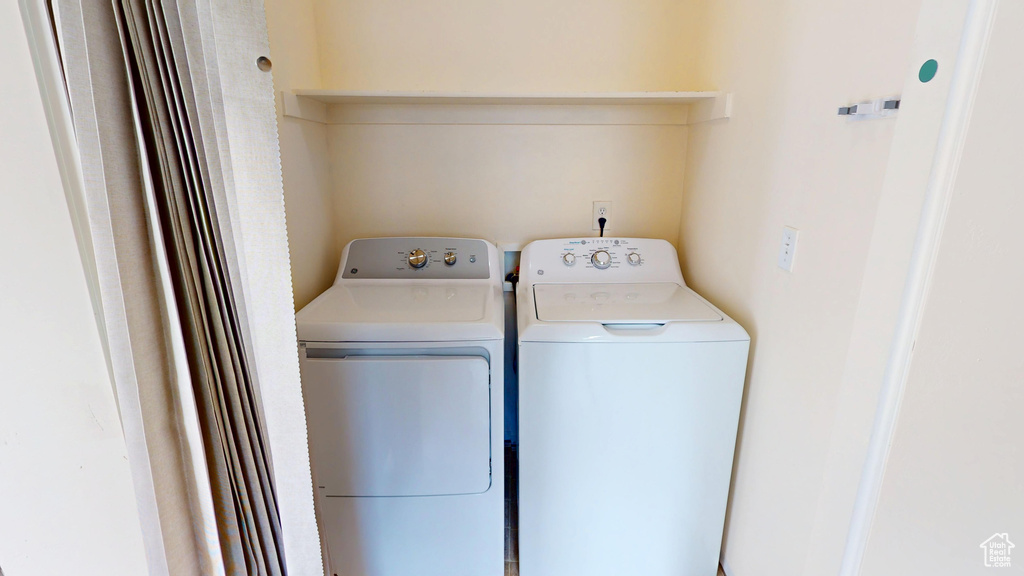 Laundry area with washer and dryer