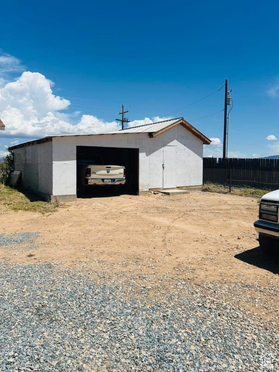 View of outdoor structure