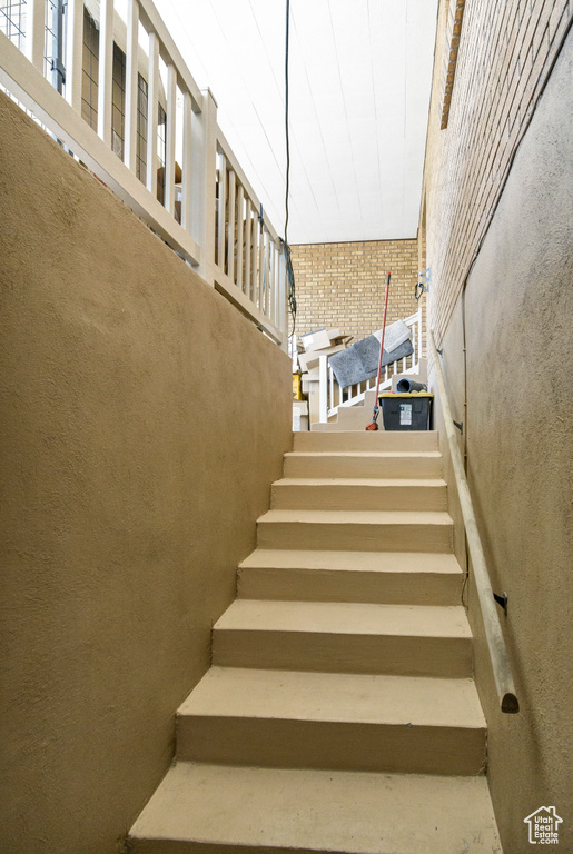 View of stairway