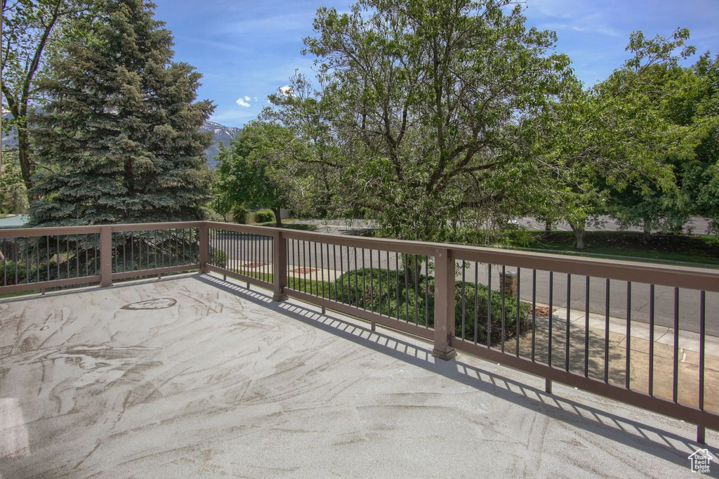 View of deck