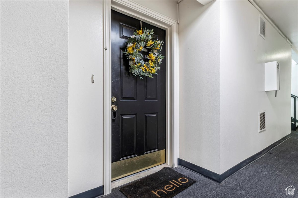 View of exterior entry