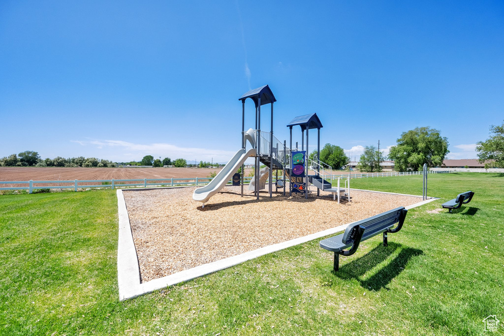 View of community jungle gym