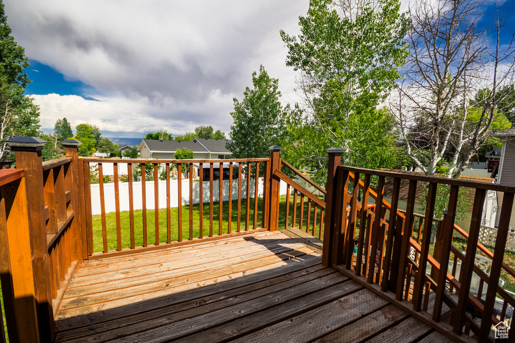 View of deck