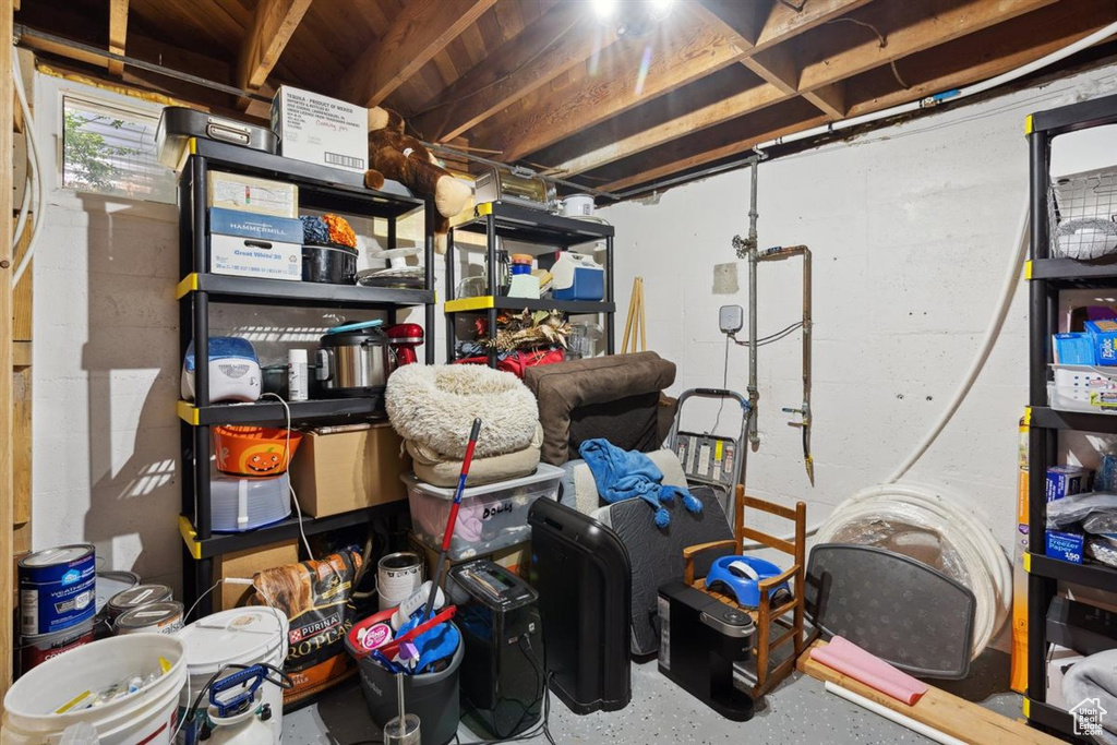 View of storage room