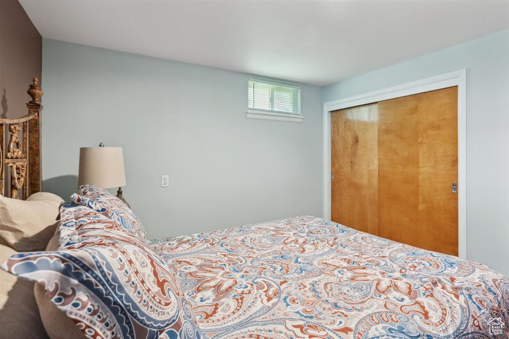 Bedroom featuring a closet