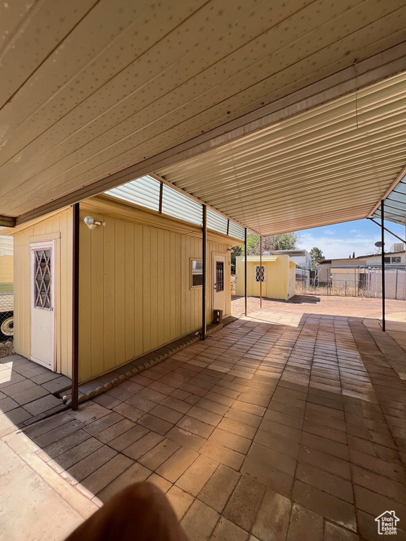 View of patio