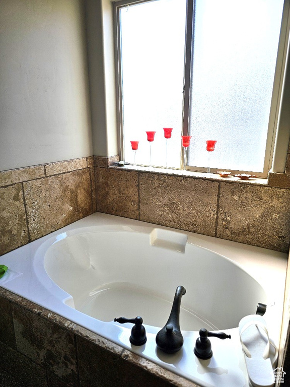 Bathroom with a bath