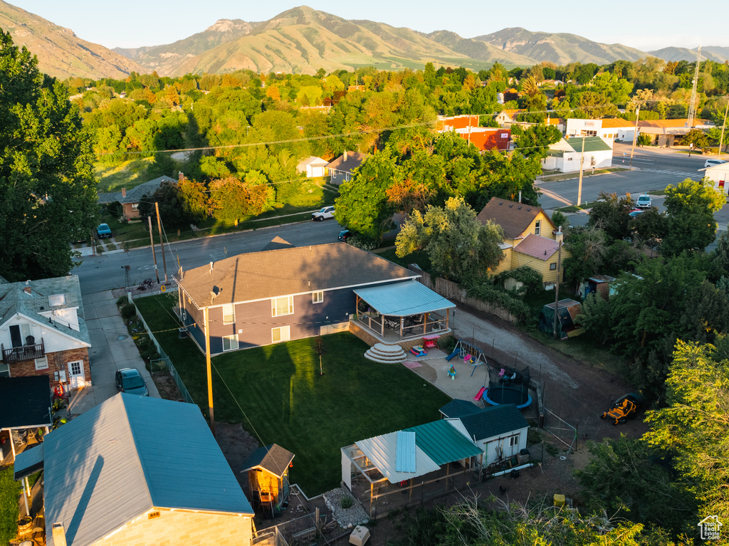 Bird's eye view of mountains