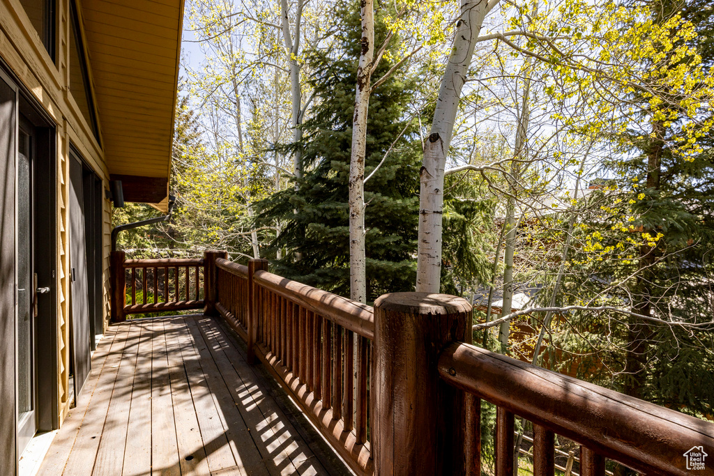 View of deck