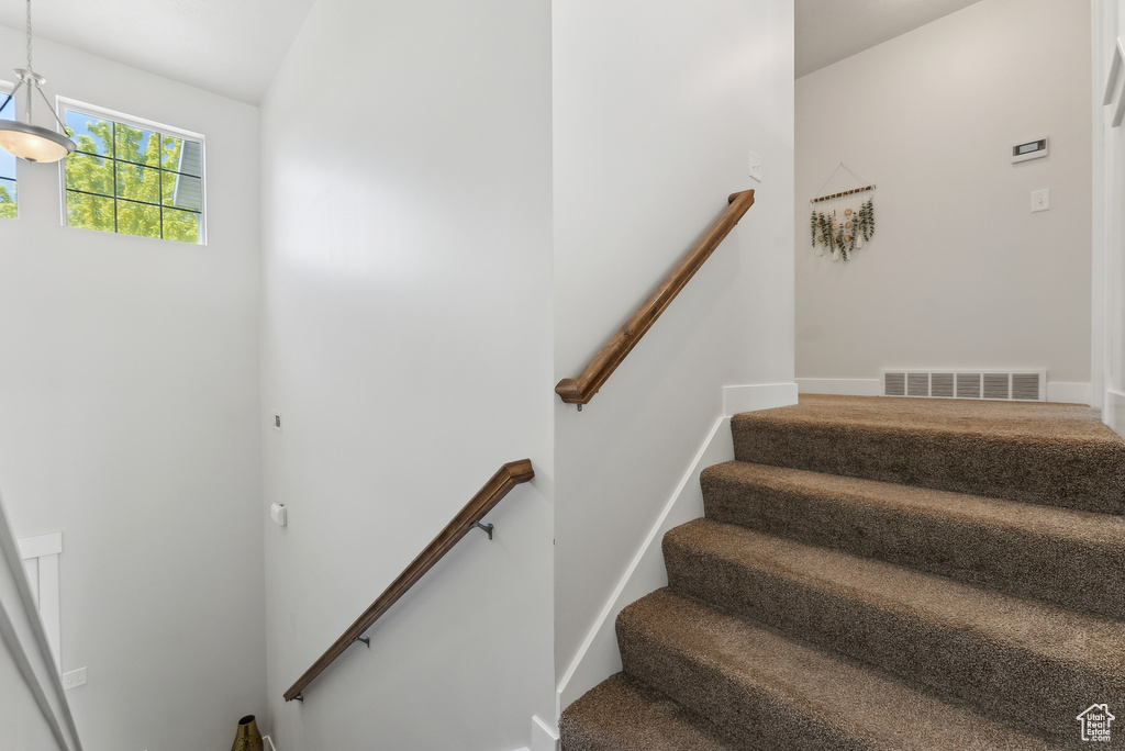View of stairs