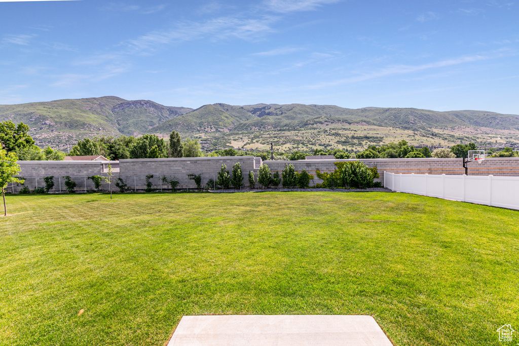 View of mountain backdrop