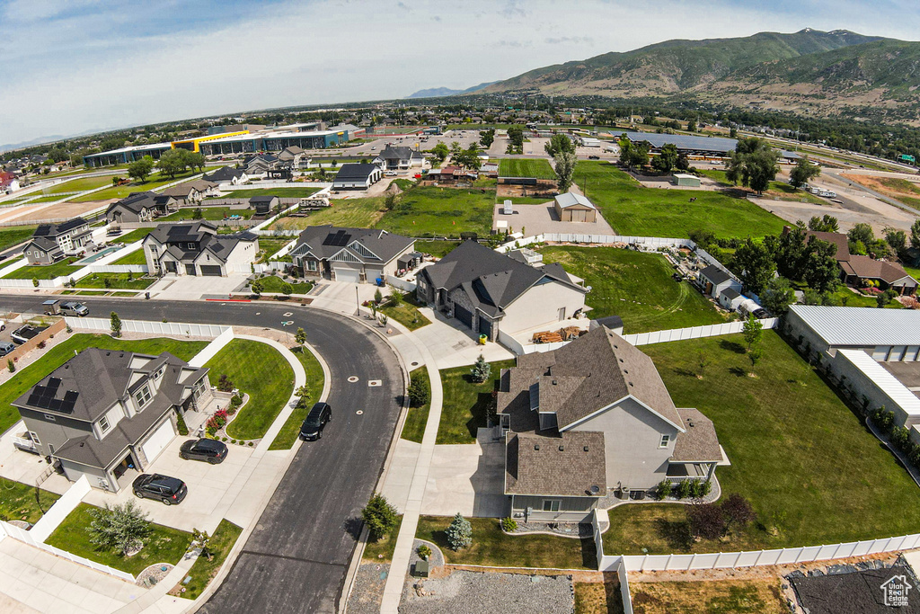 View of property location with nearby suburban area and a mountainous background