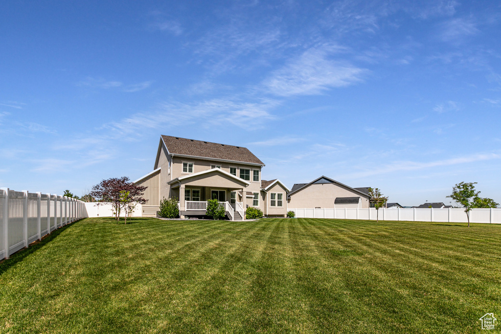 View of back of property