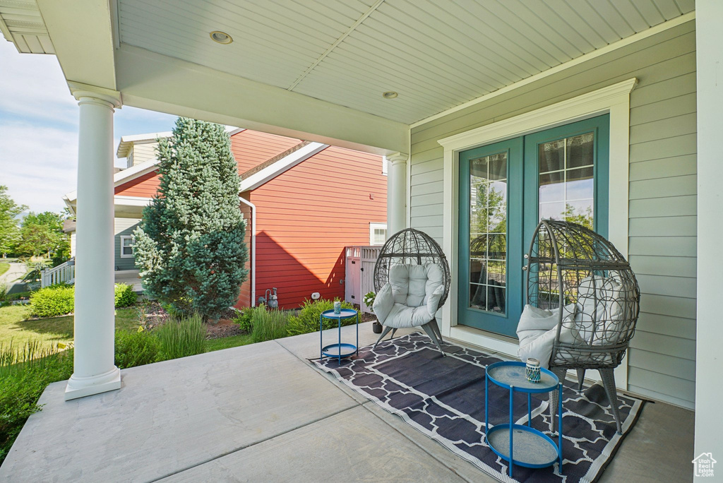 View of patio / terrace with french doors