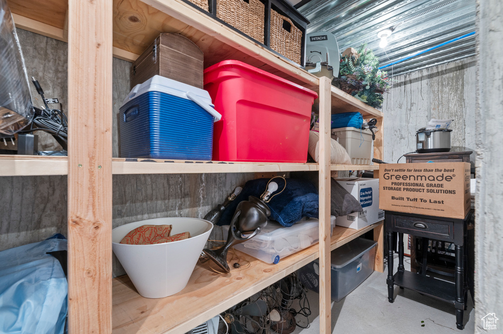 View of storage area