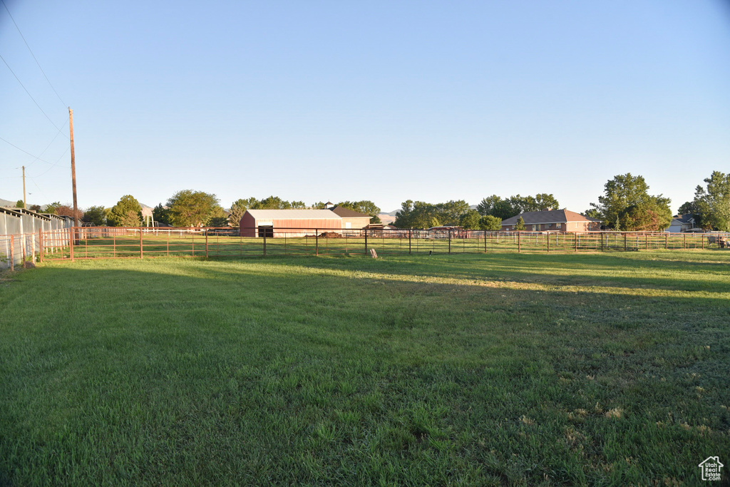 View of yard featuring a rural view
