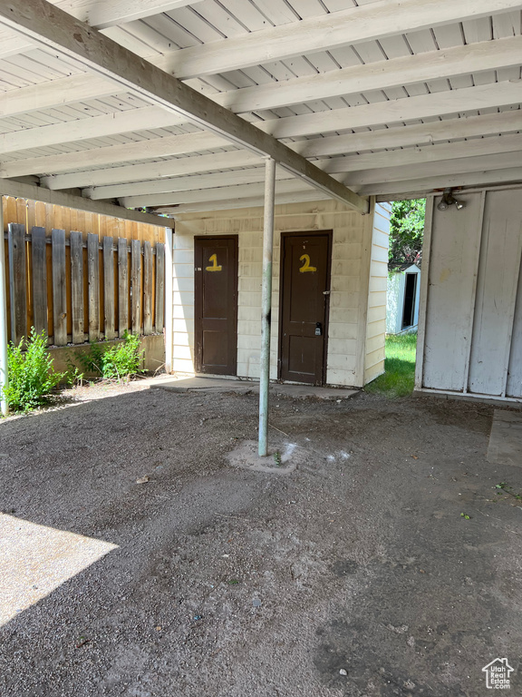 View of patio