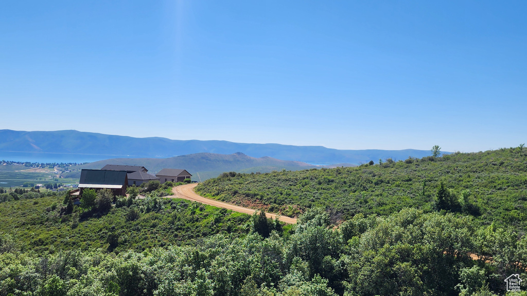View of mountain background