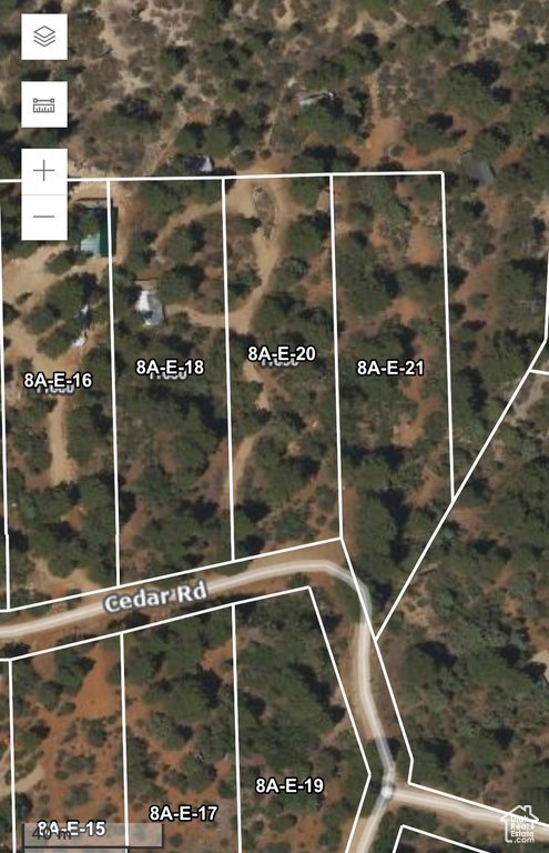 Aerial view of property's location