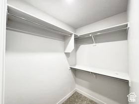 View of spacious closet