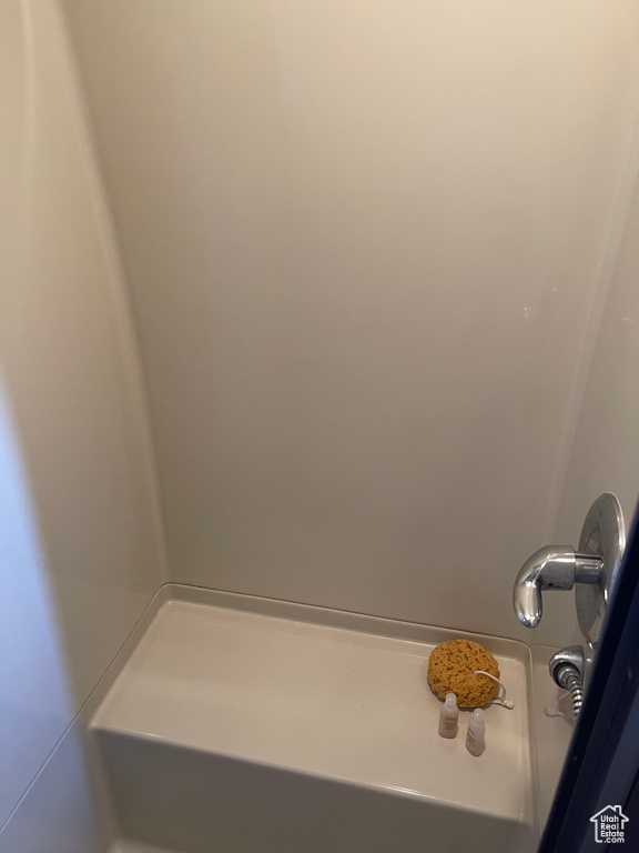 Bathroom view of a tub