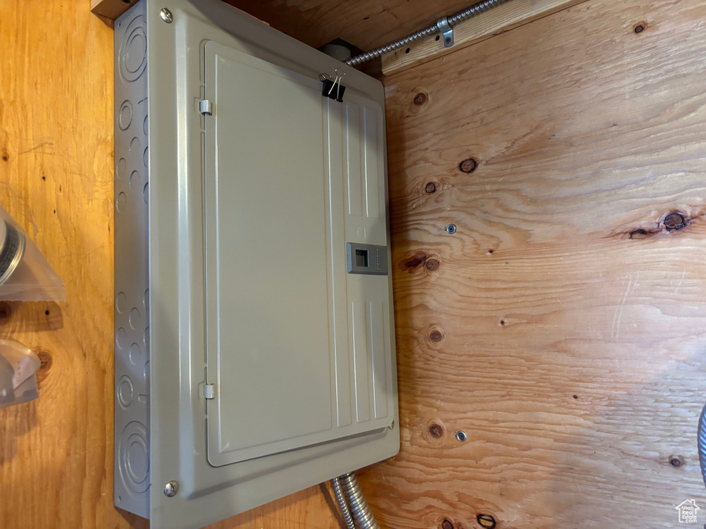 Utility room with electric panel