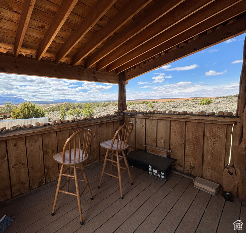 View of deck