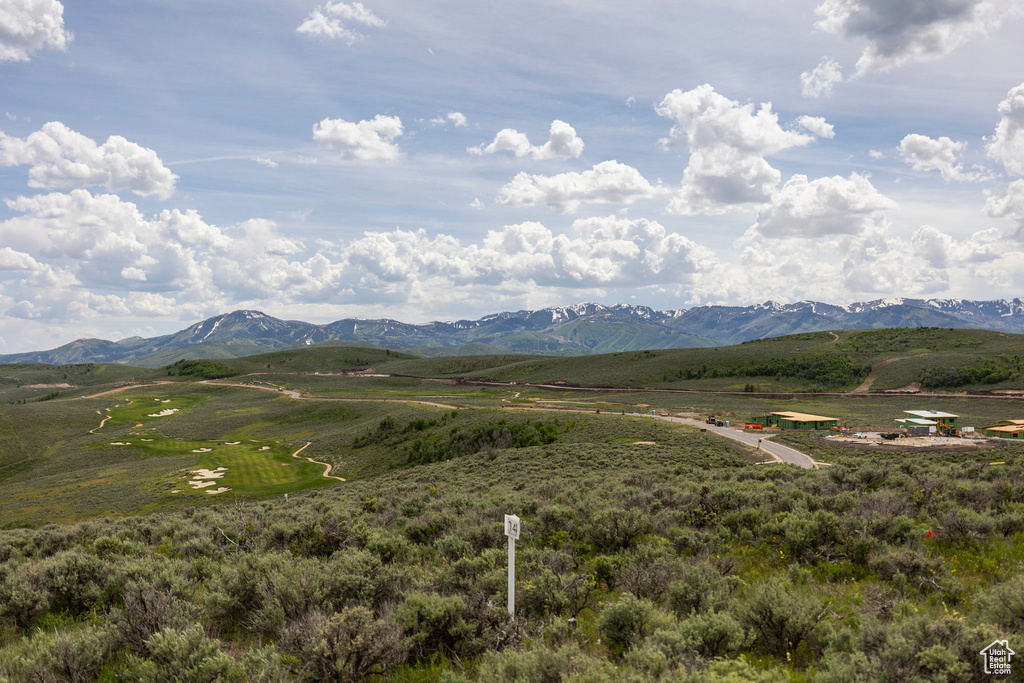 View of mountain background