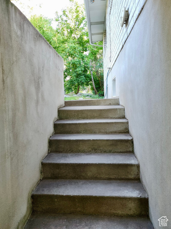 View of stairway
