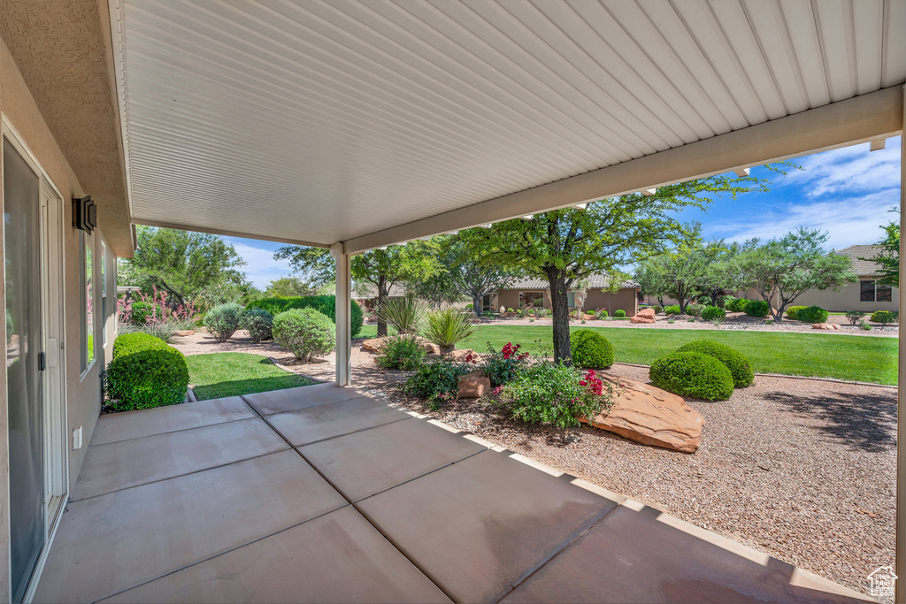 View of patio
