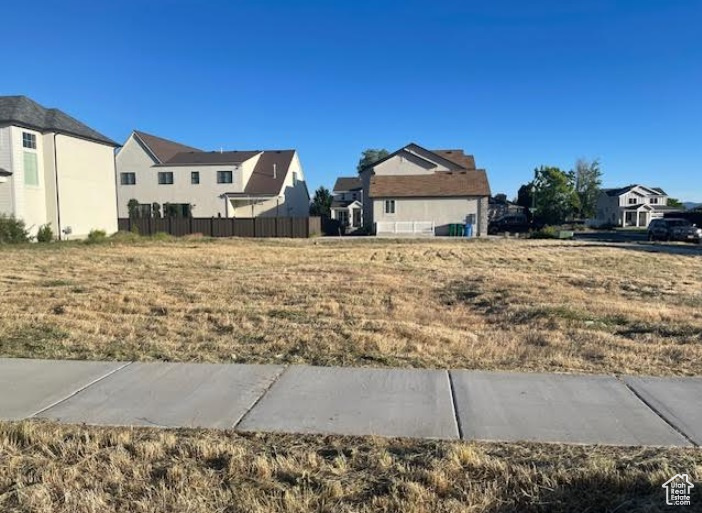 View of yard with a residential view