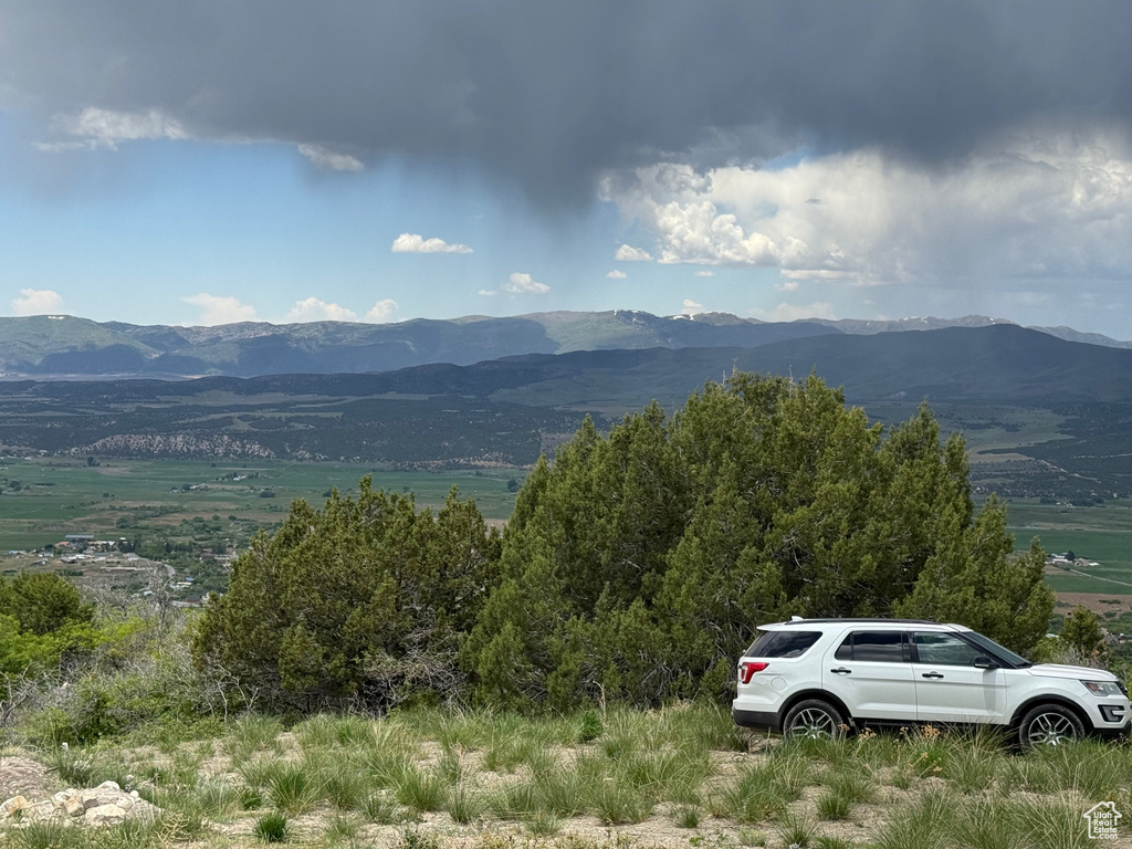 View of mountain background
