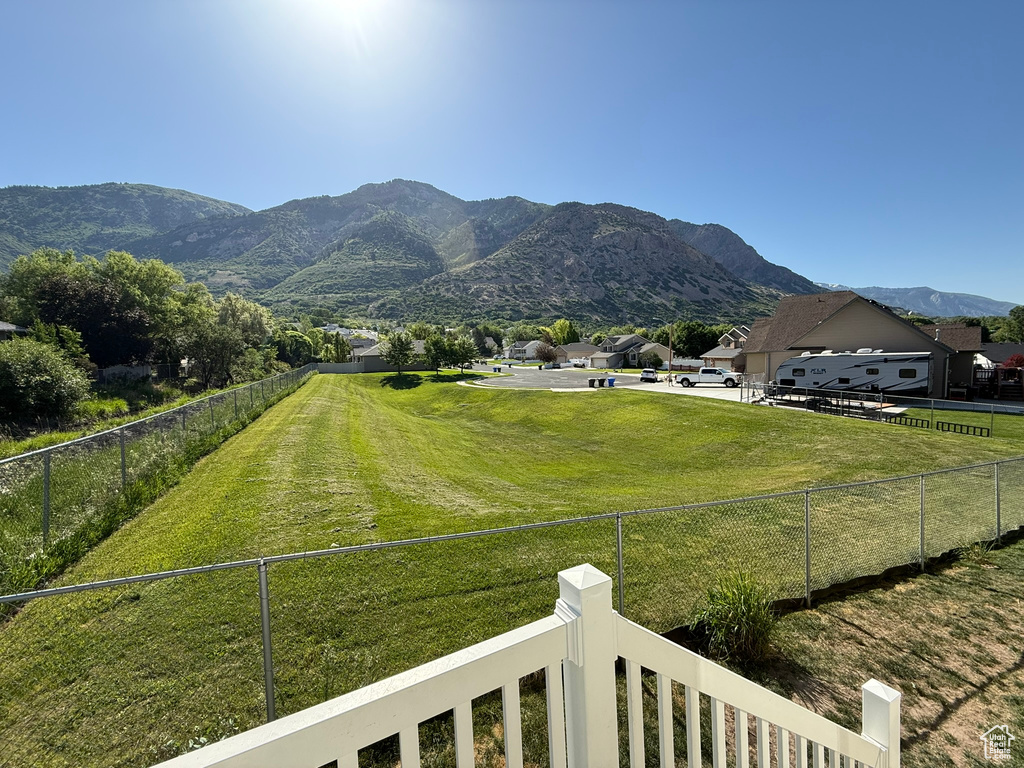 Mountain view featuring rural landscape