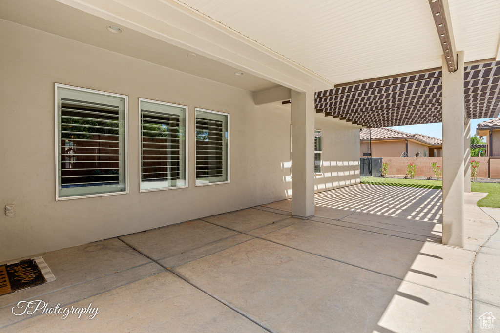 View of patio