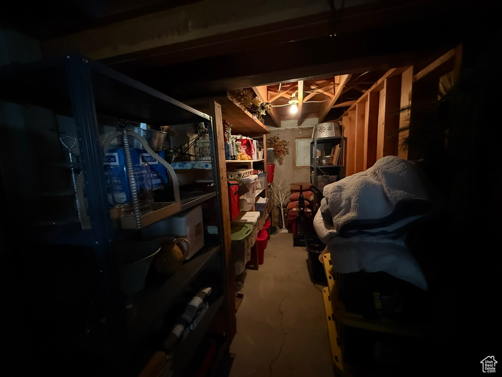 View of storage area
