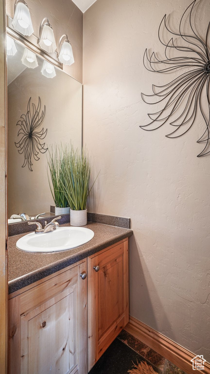Bathroom featuring vanity