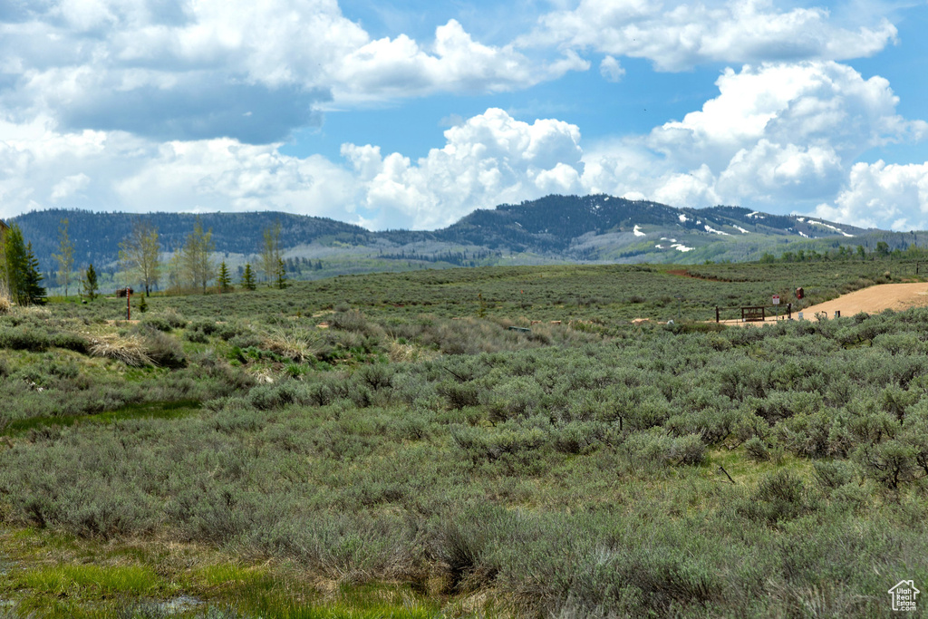 Mountain view featuring rural landscape