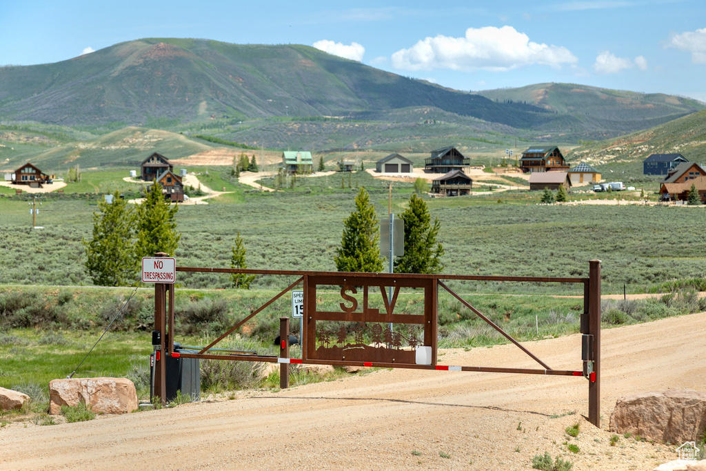 Mountain view featuring rural landscape