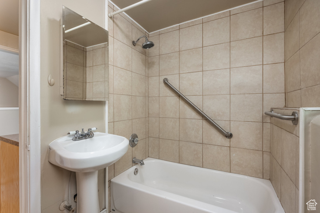 Bathroom with  shower combination