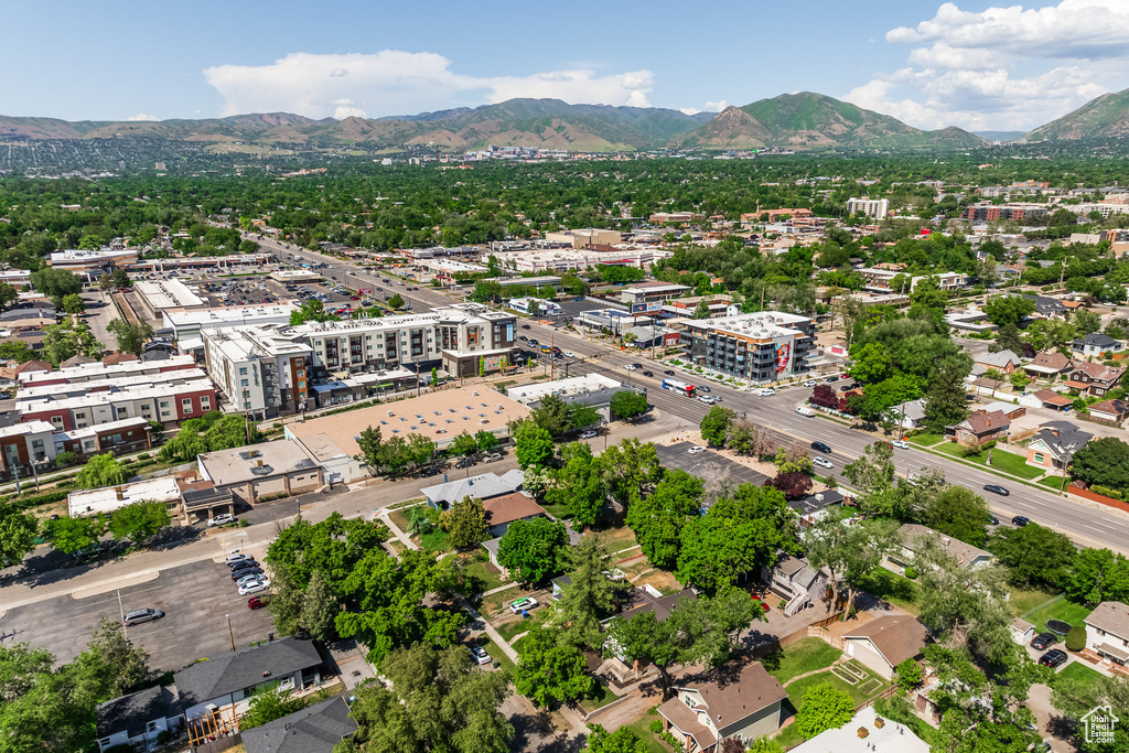 Bird's eye view of mountains