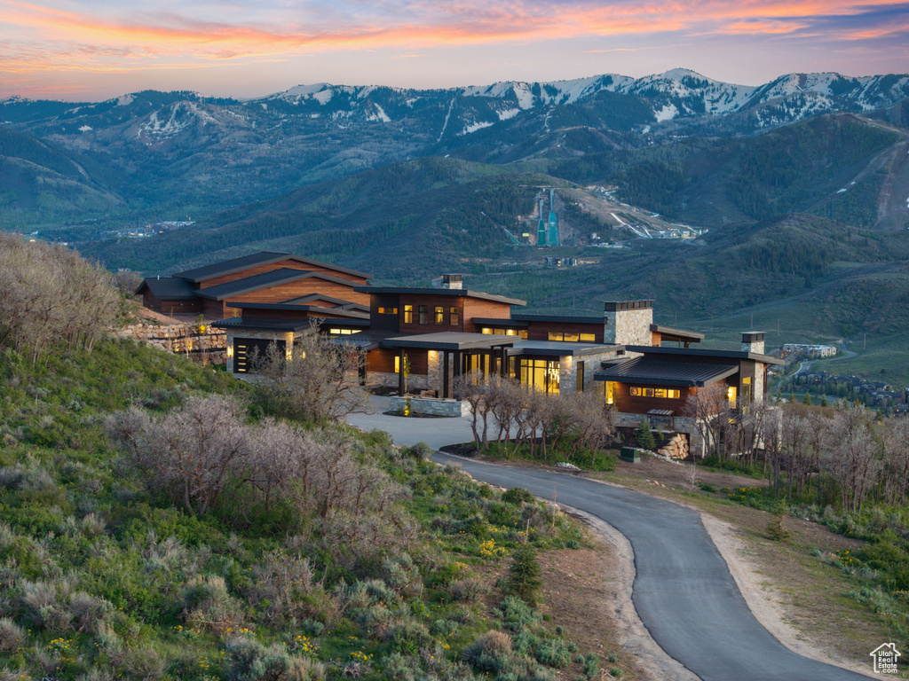 View of mountain backdrop