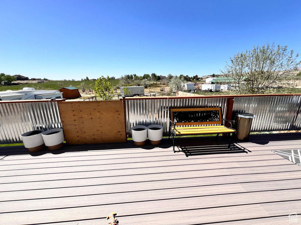 View of deck
