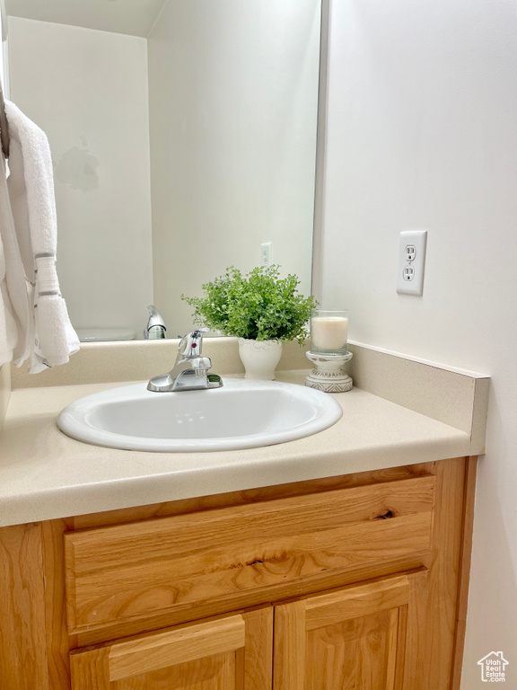 Bathroom featuring vanity