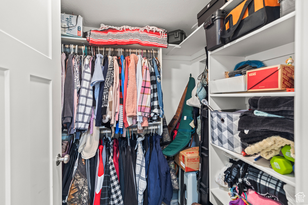View of spacious closet