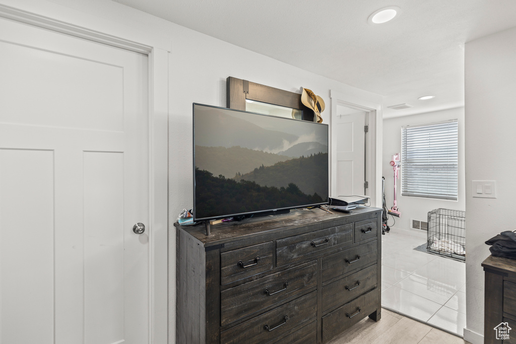 Living room featuring recessed lighting