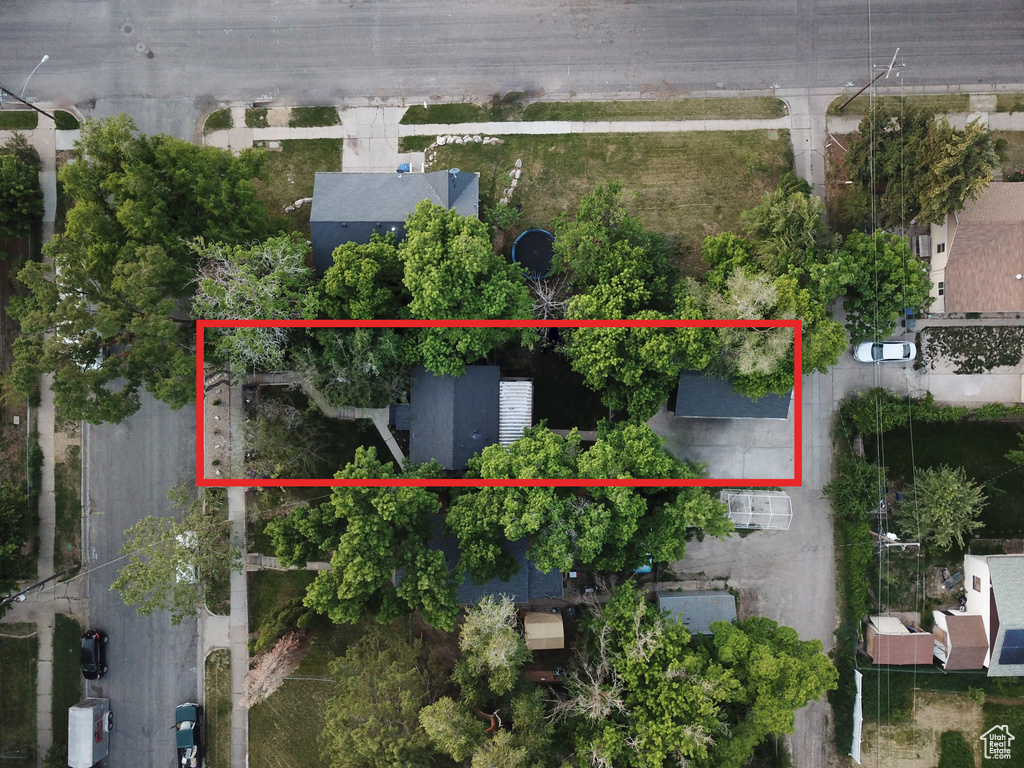 View of property location with property parcel outlined