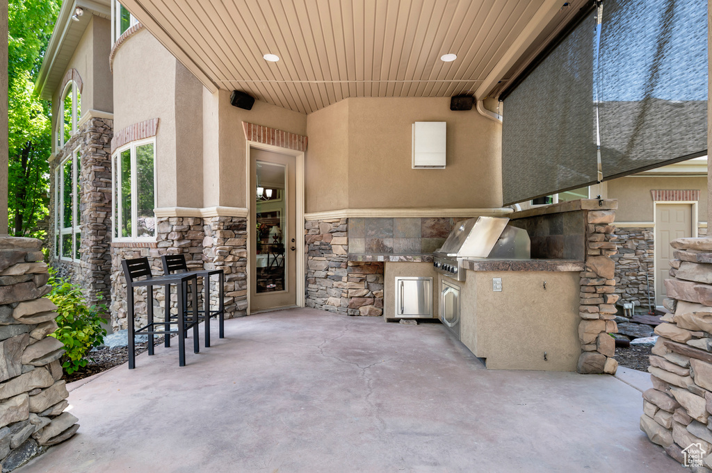 View of patio