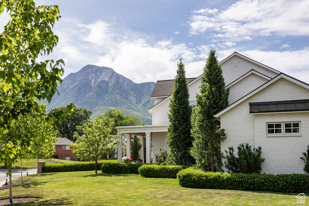 View of mountain backdrop