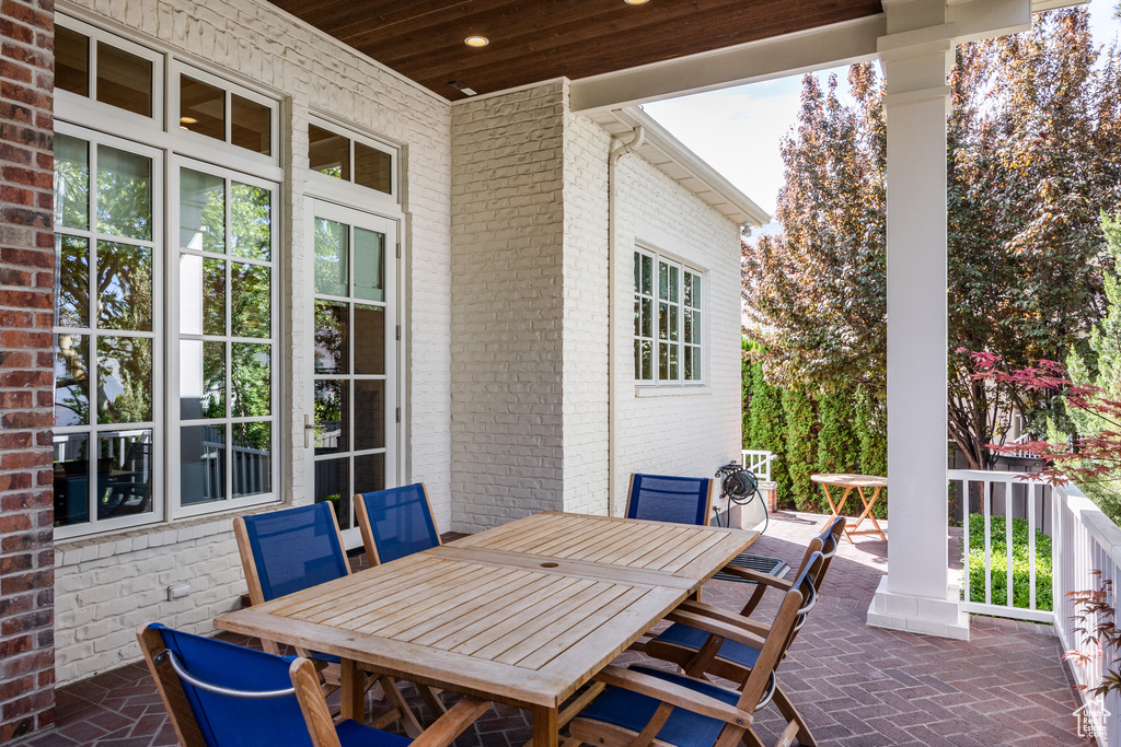 View of patio / terrace with outdoor dining area