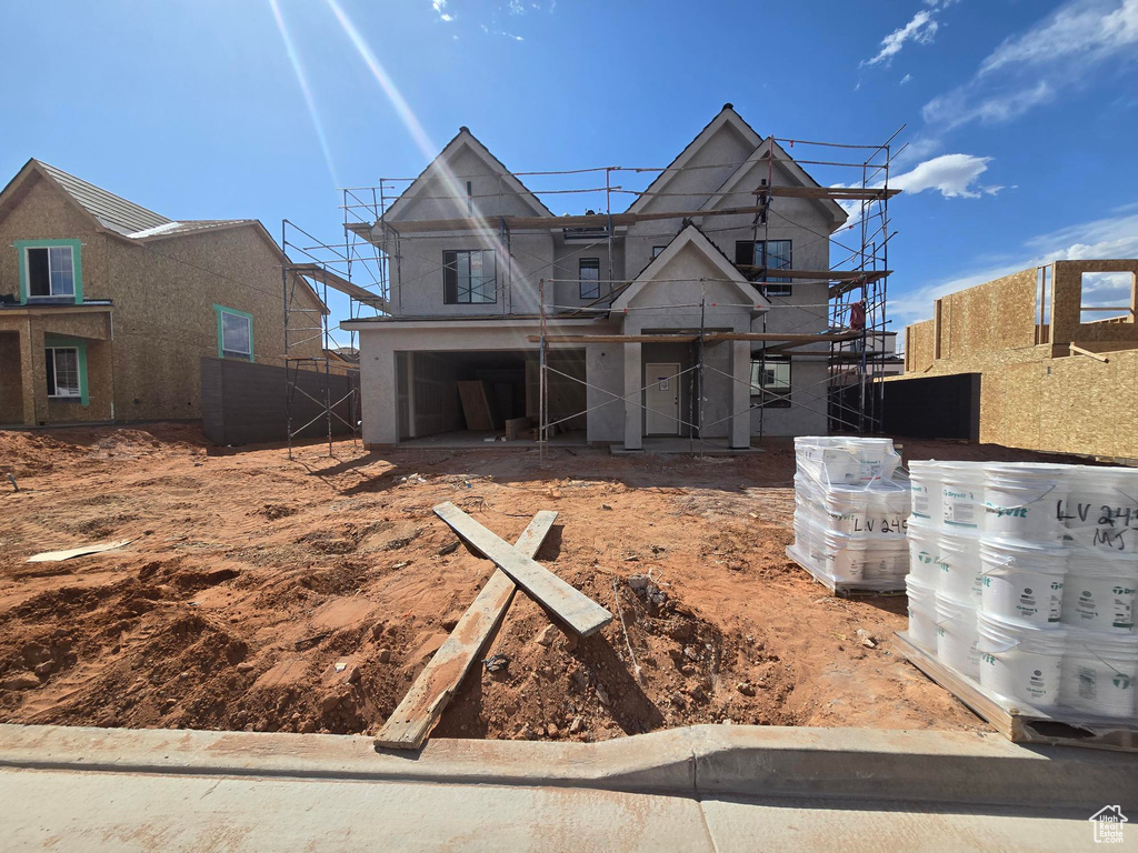 View of property in mid-construction
